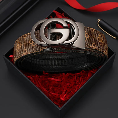 Youth Belt, Brand Belt, Men's Belt, High Quality Men's Luxury Belt, Male Buckle, Metal Automatic Buckle