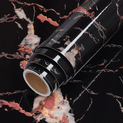80cm Width Marble For Walls In Rolls, Vinyl Self Adhesive Waterproof Wallpaper Contact Paper, Wall Stickers Film, Kitchen Home Deco