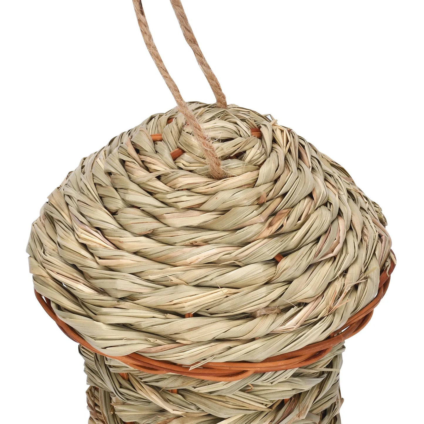 Outdoor Ecological Handmade Straw Parrot Bird Nest Creative Birdcage Ornament Supplies Garden Decoration Birdhouse Pastoral Style
