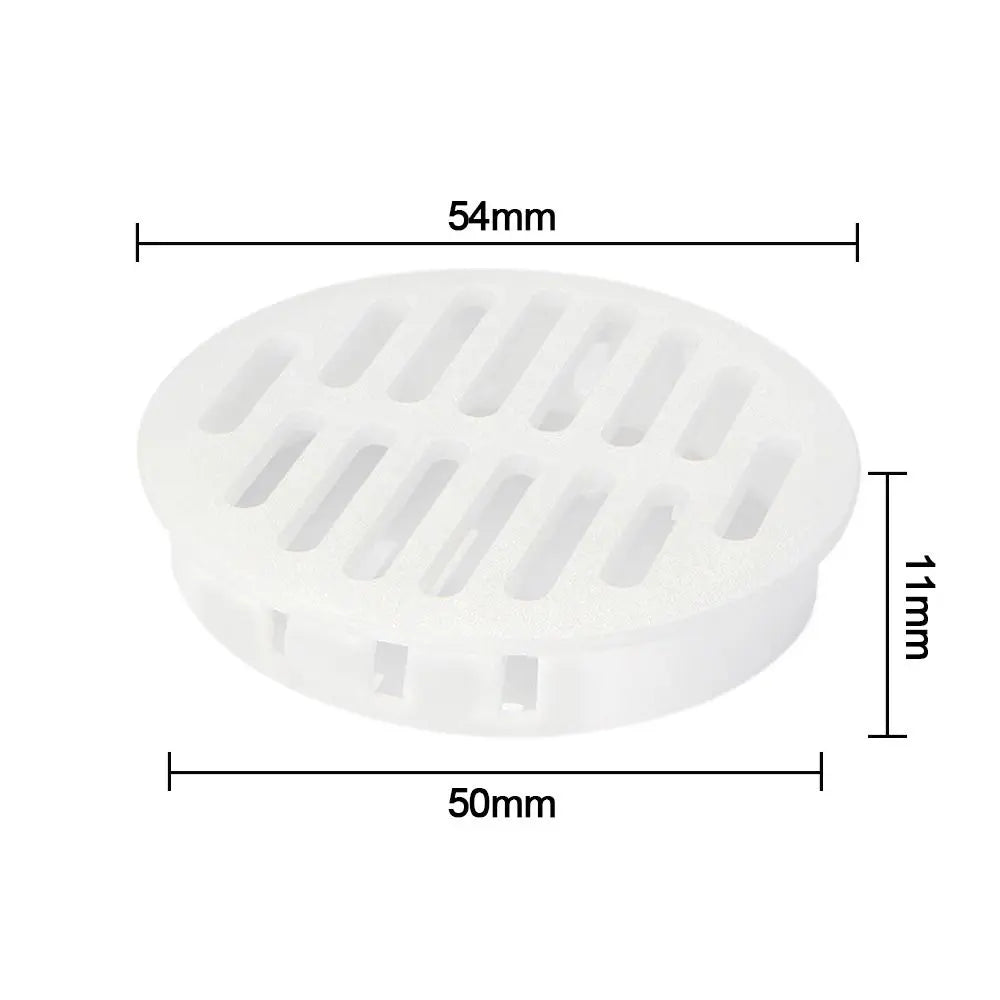 4Pcs 35/50mm Round Cabinet Air Duct Vent Plastic Louver Mesh Hole Plug Decoration Cover Wardrobe Grille Ventilation Systems