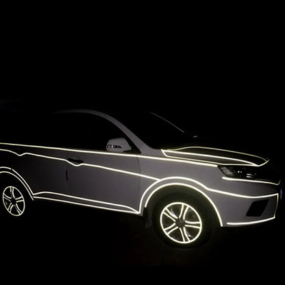 Safety Warning Stickers for Night Riding-Walking-Car-Helmet, Waterproof High Visibility Reflector Tape, Reflective Stickers, 1cmx8m