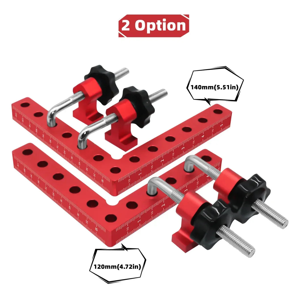 120/140mm Right Angle Fixing Clip 90 Degree L-shaped Auxiliary Fixture Positioning Panel Fixing Clamp Woodworking Clamping Tool
