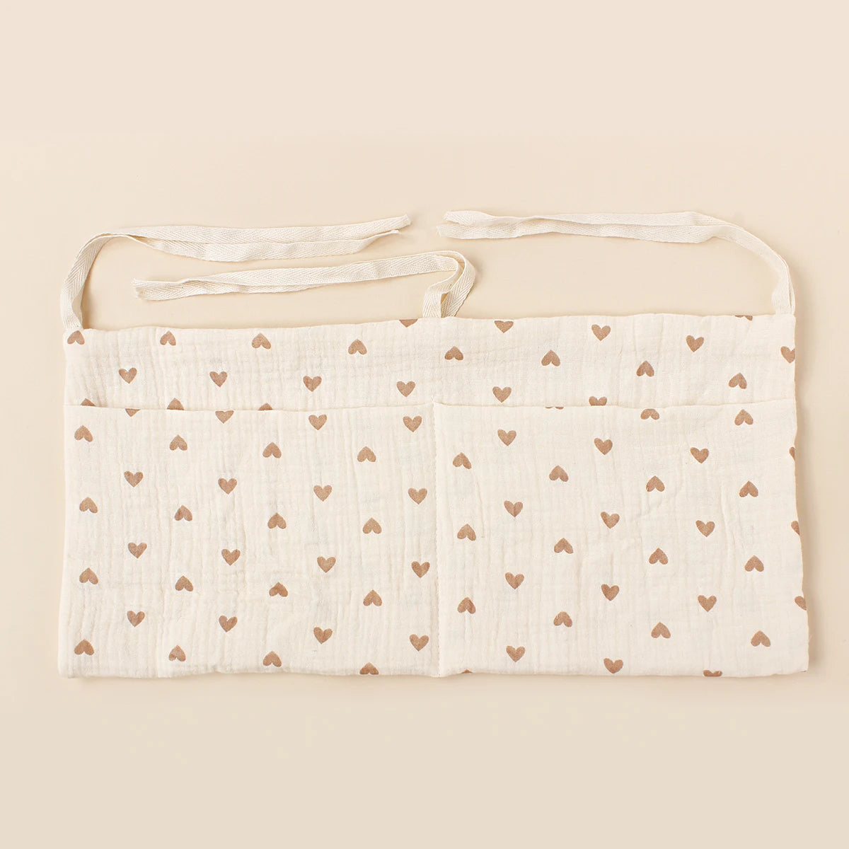 100% Cotton Baby Crib Storage Bag Multifunctional Newborn Bed Headboard Organizer For Kids Baby Bedding Diaper Bag