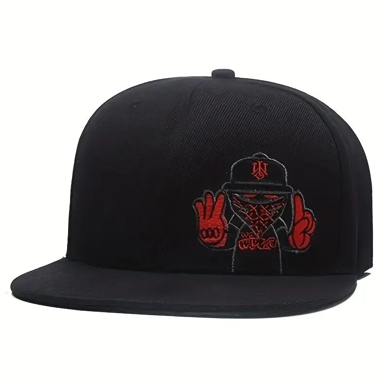 Unisex Ninja Letter Embroidery Hip-hop Hats Outdoor Adjustable Casual Baseball Caps Sunscreen Hat