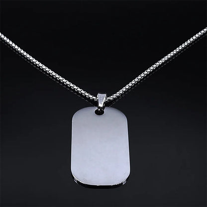 Hebrew Scripture Mezuzah Pendant Necklace for Women/Men Stainless Steel Silver Color Jewish Necklaces Jewelry chain man