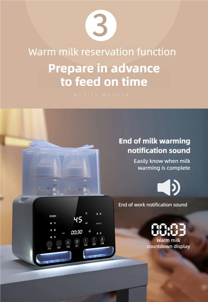 TINSOL Smart Milk Warmer Baby Bottle Thermos Multi-functional Quick Baby Products Breastmilk Warmer Bottle Sterilizer