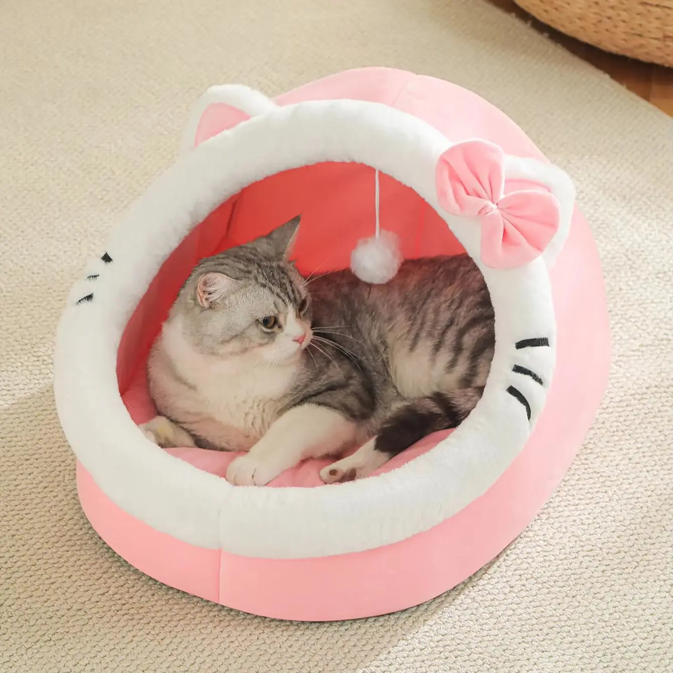 Cama para gatos universal Four Seasons, casa para gatos, cama para mascotas suave y cómoda, bolsa de dormir para cachorros, suministros para mascotas, tienda de campaña, cestas, casa