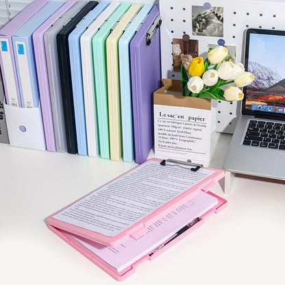 1Pc, A4 writing board file box, 2-in-1 A4 document and photo multifunctional storage box, portable organization tool for office