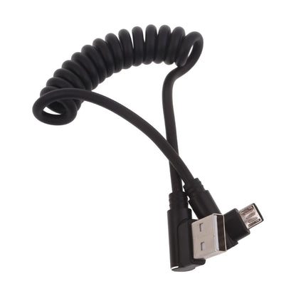 60W Fast Charging USB C to USB2.0, USB A to Micro USB, Type C to Type C Coiled Cable, 90 Degree Right Angle Design Cable for Smartphone Tablet Speaker Headphone