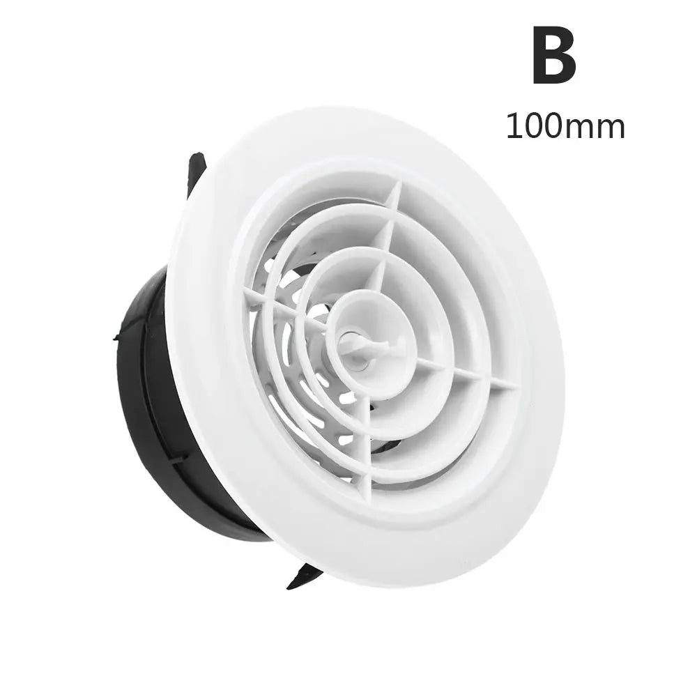 Various Shapes 100/150mm Round Ducting Ventilation Cover Air Vent Extract Valve Grille Air Circulation Vents Cover
