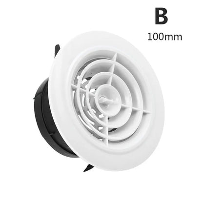 Various Shapes 100/150mm Round Ducting Ventilation Cover Air Vent Extract Valve Grille Air Circulation Vents Cover