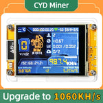 Lucky Miner for computer nerds, Bitcoin Solo Lottery NMMiner, Hashrate 1100KH/s, 2.8 inch Smart Display, Crypto ESP32 V3.0 DROOM