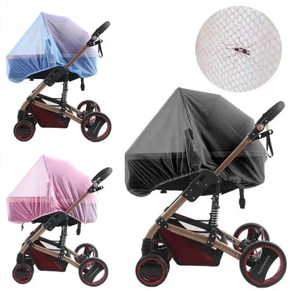 Zipper Type Fly Protection Accessories Children Crib Summer Mesh Carriage Full Cover Mosquito Net Baby Stroller Trolley Netting