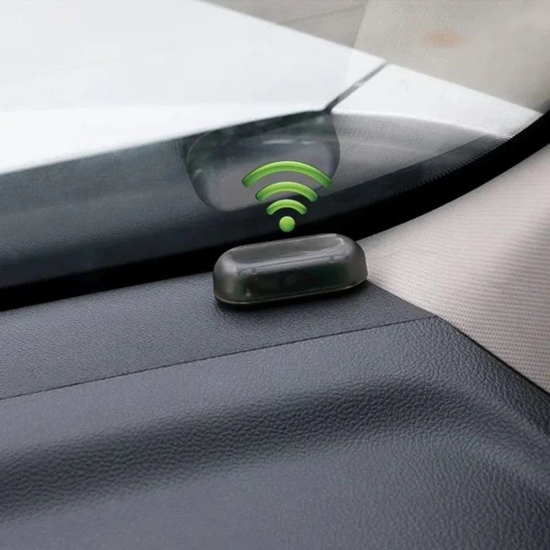 Car Alarm Light Car Solar Power Simulated Dummy Alarm Warning Anti-Theft LED Flashing Security Light with USB Port