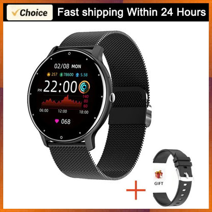 LIGE New Smart Watch, Women Men Ladies Gift, Sport Fitness Men Women Watches, Heart Rate Monitor, Waterproof Smartwatch For Android IOS