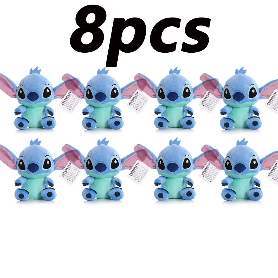 2028 New 12cm 20cm 25cm Stitch Stuffed Plush Models Cartoon Stuffed Plush Dolls Anime Plush Baby Toys Kawaii Kids Birthday Gifts