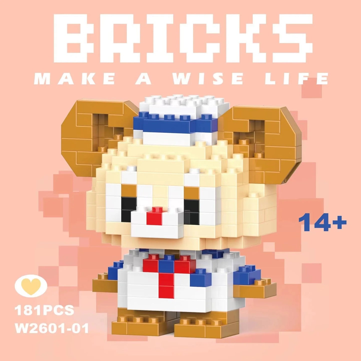 building block toys are luxurious models, suitable educational DIY games, cartoon anime games, building block lovers' desktop
