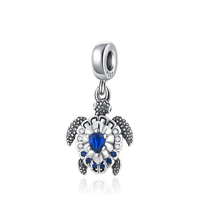 New Hot Selling Blue Pentagram, Butterfly Bead Turtle, Fish Pendant Suitable for European Original Bracelet DIY Exquisite Jewelry