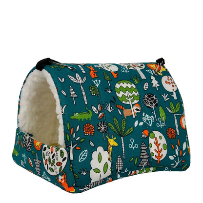 Cozy Plush Small Pet Hammock Four Seasons Parrot Hanging Bird Bed High Quality Material for Small Pets Hamster Parrot Guinea Pig