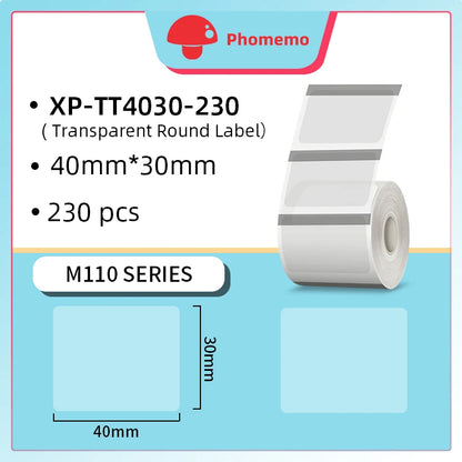 Phomemo M110 Thermal Wireless Label Printer Portable Bluetooth Sticker Mini Printer Barcode Label Maker Price Tag Printers DIY