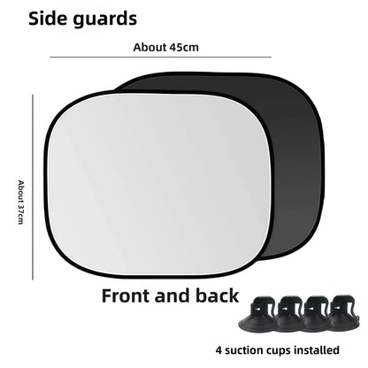 Car Window Sunshade Cover, Sun Shade, Windshield Visor Protector Windscreen Folding, Auto UV Protection Curtain Styling Accessories