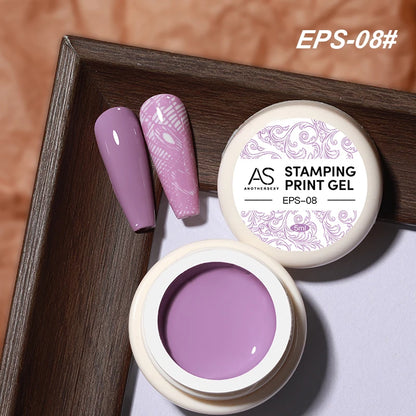 AS Esmalte de uñas de estampado de 5ml, colores, barniz de impresión de uñas para placa de estampado, lacas de impresión en blanco y negro, no kit