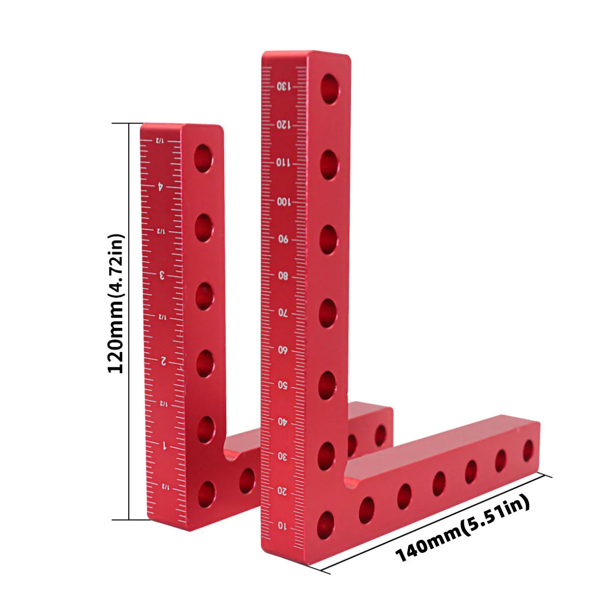 120/140mm Right Angle Fixing Clip 90 Degree L-shaped Auxiliary Fixture Positioning Panel Fixing Clamp Woodworking Clamping Tool