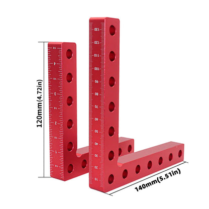 120/140mm Right Angle Fixing Clip 90 Degree L-shaped Auxiliary Fixture Positioning Panel Fixing Clamp Woodworking Clamping Tool