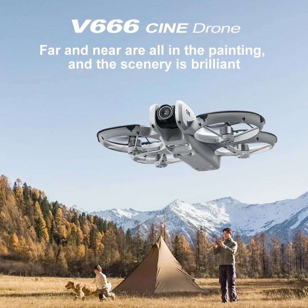For Genuine V666 Drone Professional WIFI 5G Drone Obstacle Avoidance Brushless Altitude Headless Mode RC Quadcopter FPV Toys
