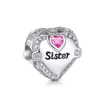Hot Selling 925 Silver Pink Cake, Dog Paw, Luggage, Cup Bead Pendant Suitable for European Original Bracelet DIY Exquisite Jewelry