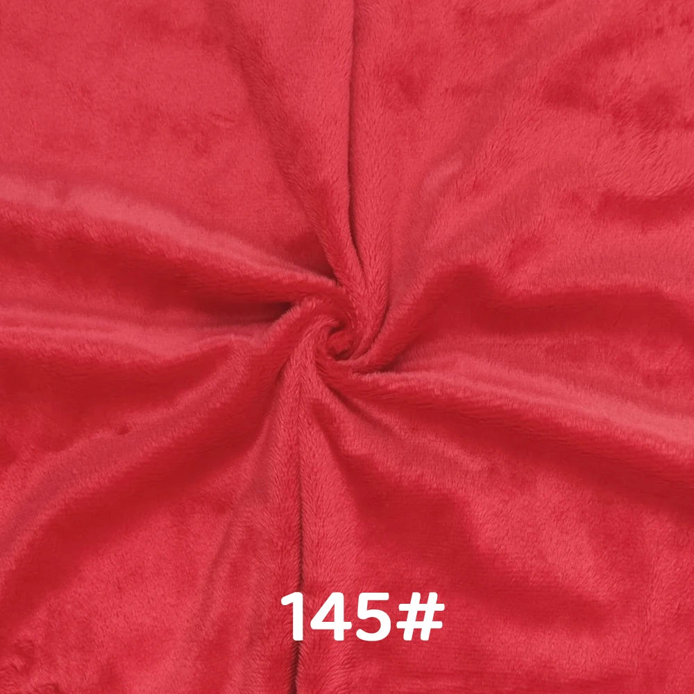 5mm Pile Length Soft Minky Fabric Sewing For Cotton Doll Hair Thicken Encryption Fabric Plush Single Sided Stuffed Animals Toys