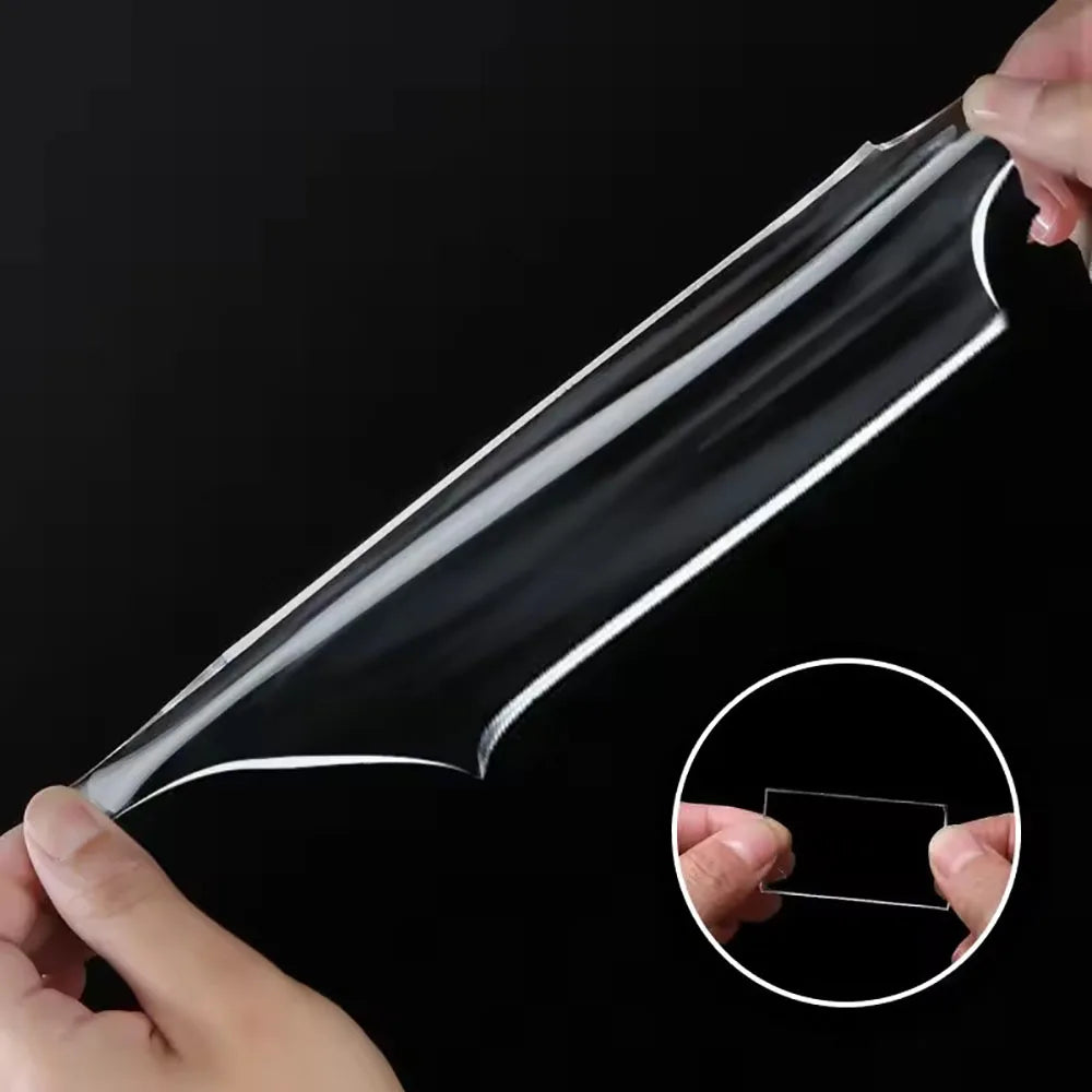 Cinta Adhesiva de Doble Cara Ultrafuerte de 1/3/5m Cinta Versátil Reutilizable Impermeable sin Rastro Cinta Nano de Doble Cara Súper Potente