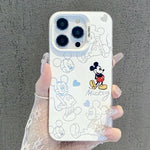 Lovely Mickey Minnie Mouse Cartoon Cute Couple Phone Case For iPhone 16 15 14 13 12 11 Pro Max XR XS Max 7 8 Plus MINI, Y2K Cover