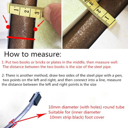 10Pcs, Chair Leg Pad, Non-slip Tube Caps, Anti-front Tilt Damper, Stool Pipe Clamp Glides, Floor Protector