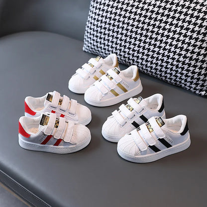 2026 Children's Sneakers Kids Fashion Design White Non-slip Casual Shoes Boys Girls Breathable Sneakers Toddler Outdoor Shoes