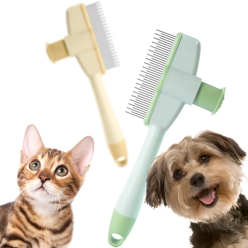 Cat Grooming Massage Brush, Pet Comb, Professional Open Knot Pet Hair Removal Brush, Durable kitten comb, Pet Accessories