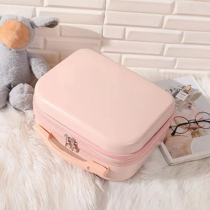14-inch Lightweight Mini Travel Suitcase Cosmetic Box Waterproof Hand Luggage Organizer Makeup Case Portable Small Boarding Case