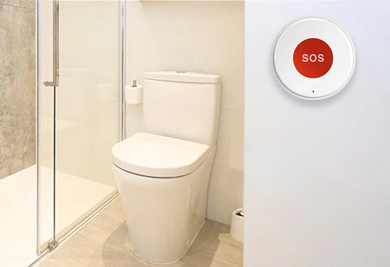 Smart Life APP WiFi SOS Emergency Button Tuya Home Security Elderly Children One-Click Call Help Alarm Remote Notification