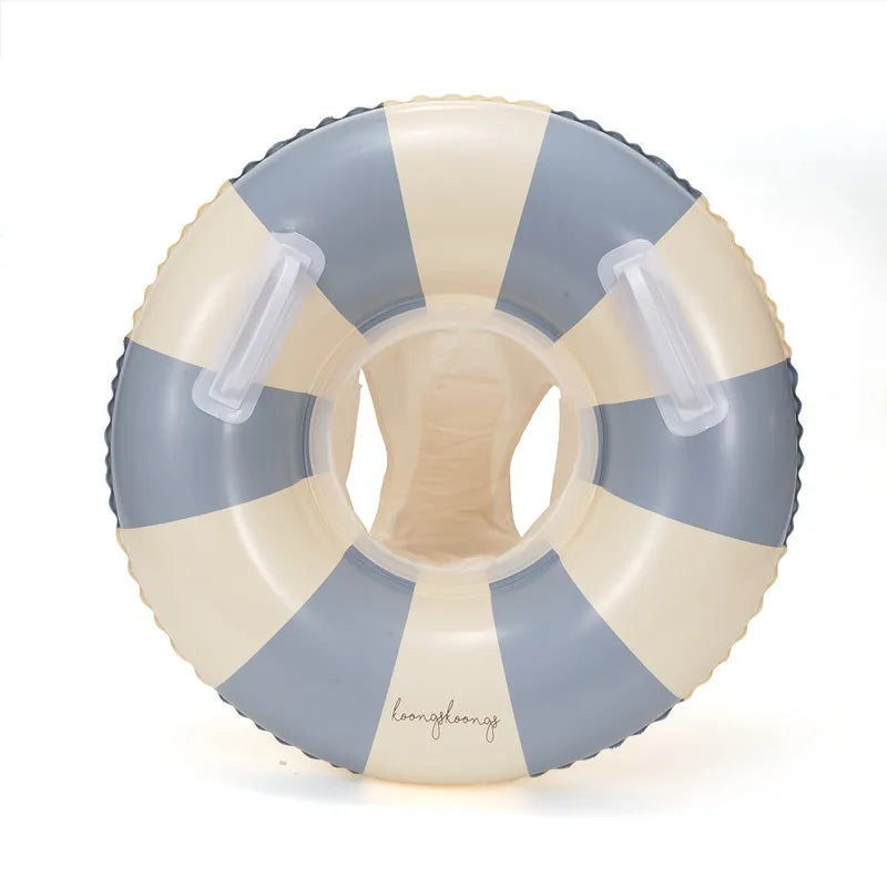 Baby Swimming Float Inflatable Circle Baby Pool Float Ring with SunShade Baby Bathing Swimming Pool Toys for Babies 3-36 Months