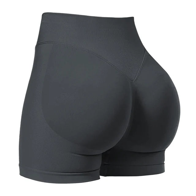 4.5'' Shorts Seamless Low Ribbed Waistband Gym Shorts Scrunch Bum Yoga Shorts Booty High Stretch Running Bike Shorts