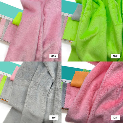 45x50cm 34~66# Plush Fabric For Sewing 5mm Pile Length 100 Polyester Hair Material For Popular Cotton Dolls DIY Handmade Fabric