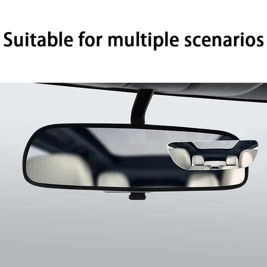 360 Degree Adjustable Angle HD Glass Blind Spot Mirror, Car Rearview Mirror, Frameless Wide-angle Rearview Auxiliary Mirror