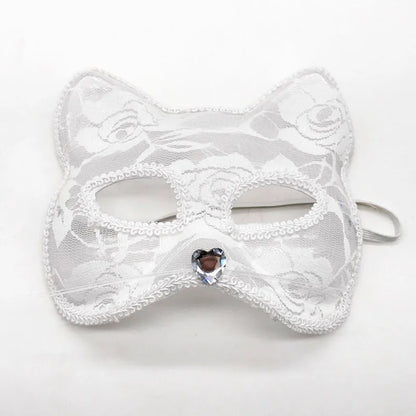 Sexy Lace Mask For Women Masquerade Party Props Halloween Cosplay Costume Accessories Half Face Cover Mask Animals Cat Eye Mask