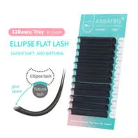 GLAMLASH Colored Lashes Lake Blue/Lavender/Cinnamon/Dark Green/Matcha Grey Individual Natural False Colorful Eyelash Extension