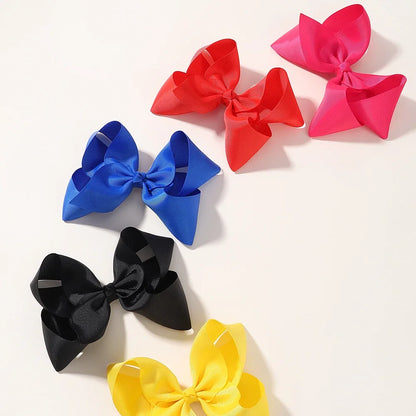 1PC Grosgrain Ribbon Solid Color Hair Bows Clip Girls Hair Clips Hairpins Barrettes Kids Baby Hair Accessories Wholesale