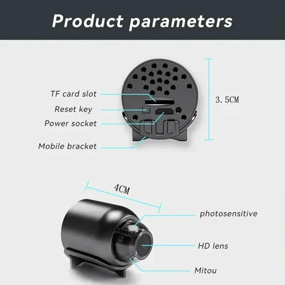 X5 Mini Camera 1080P Clear Night Vision Lightweight Portable Premium Cams Motion Detection Wireless WiFi Surveillance Cam 2026
