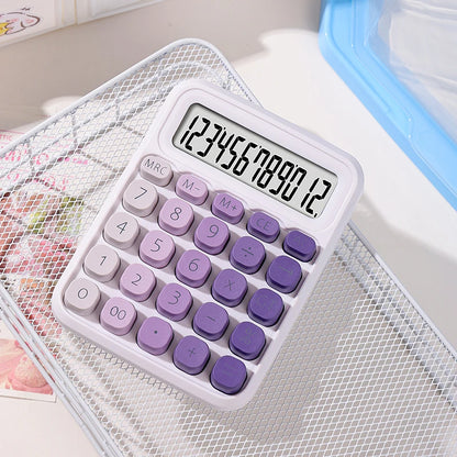 Calculator with Dual Power Supply, 12 Digits, Electronic Calculator, Home, Office, School, Financial, accounting Tools