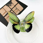 1Pc Big and Elegant Butterfly Hair Claw Clips, Colorful Claw Clips Accessories for Women with Thin and Medium Hair, Styling Accessories