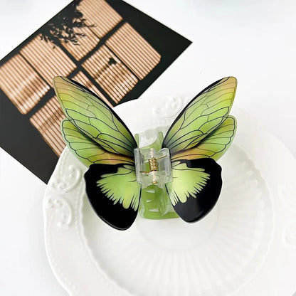 1Pc Big and Elegant Butterfly Hair Claw Clips, Colorful Claw Clips Accessories for Women with Thin and Medium Hair, Styling Accessories