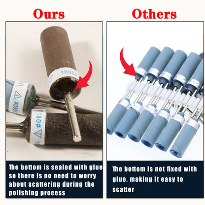 Wet Dry Sandpaper Stick Grinding Head Reusable Polished Buffing Rod Bit For Rotary Tool Accessories Jewelry Wood